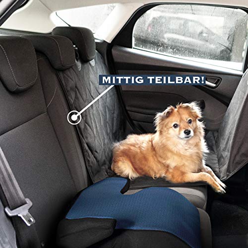 Heldenwerk Funda Perro Coche Asiento Trasero para Perros - Protector de Coche para Perros Impermeable - Fundas para Coche Perro, Cubreasientos Perro