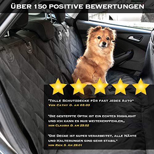 Heldenwerk Funda Perro Coche Asiento Trasero para Perros - Protector de Coche para Perros Impermeable - Fundas para Coche Perro, Cubreasientos Perro