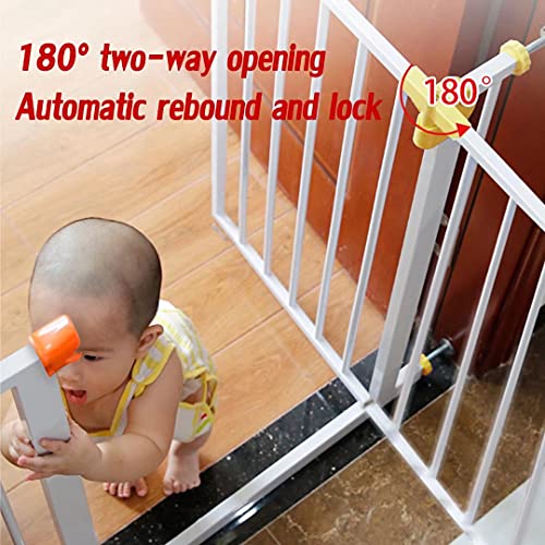 HGTRH Barrera Seguridad NiñOs Escalera Extensible, Seguridad Infantil Puertas De Sin Taladrar, Rejilla para Escaleras Ampliable Puertas De Seguridad Casa, para Perros Bebé Barrera Puertas 95-104cm