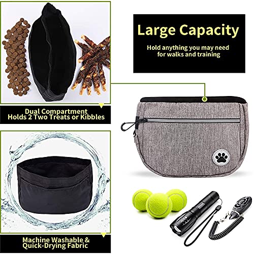 HIQE-FL Bolsa Entrenamiento Perro,Bolsa para Adiestramiento,Bolsa Golosinas para Perro,Bolsa para Golosinas Perros,Bolsa Entrenamiento Perro,Bolsa de Comida para Perros