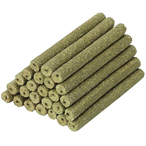 HLPIGF 40 Piezas de Palo de Hierba Mixta Natural Chinchilla Juguetes para Masticar para Conejillo de Indias Conejo Jerbo Loro Conejito y Otros Animales PequeeOs