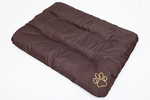 Hobbydog R1 ecobra7 Cama para Perros Eco Dormir Espacio Ruhe Espacio Perros Colchón Perro Cojín, 90 x 60 cm, L, Color marrón