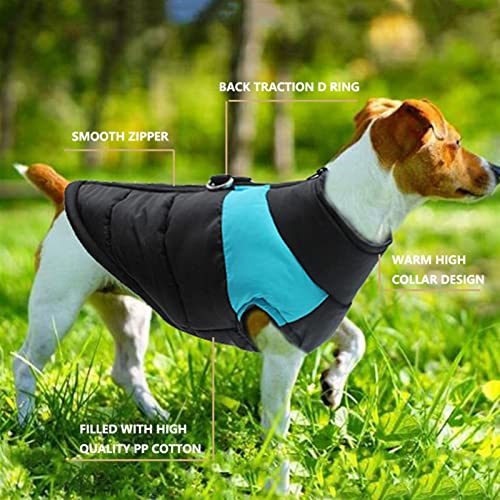 Homeilteds Gato Impermeable de Invierno Cat Ropa de Gato Caliente Pet COMPORTE CHAPPER CHAQUETE Abrigo for pequeños Perros medianos Chihuahua Bulldog francés Soft (Color : Red, Size : M.)