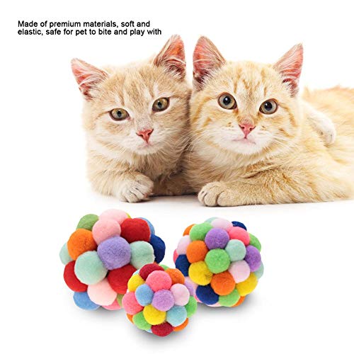 hong Bolas de Lana, Juguete Interactivo para Gatos, Surtido de Juguetes para Gatitos Juguetes interactivos para Perros y Gatos, Suave y Ligero para Kitty, Gato(S)