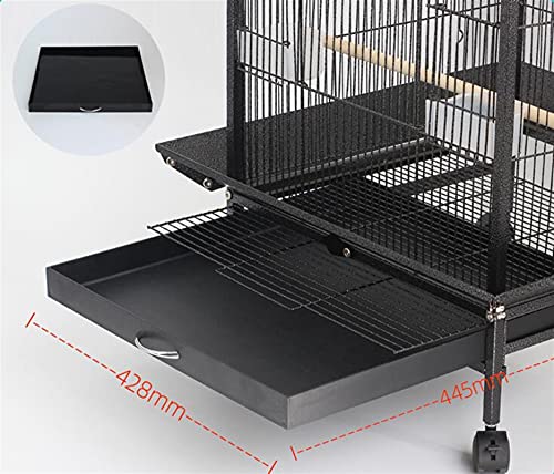 Hong Yi Fei-Shop Jaulas para pájaros Nuevo Parrot Grande Pájaro Juego de Jaula Top Metal Metal Cockatiel Macaw Cockatoo Casas Casa Suministros de Aves Uso para Interiores Pajarera