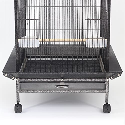 Hong Yi Fei-Shop Jaulas para pájaros Nuevo Parrot Grande Pájaro Juego de Jaula Top Metal Metal Cockatiel Macaw Cockatoo Casas Casa Suministros de Aves Uso para Interiores Pajarera