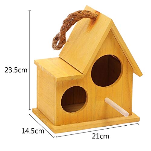 HONGFEISHANGMAO Jaula para Pájaros Loro Perla Pájaro Pájaro Jaula Suministros for Mascotas Creativas Número pequeño Marrón periquitos y pájaros exóticos Planeta (Color : Brown, Size : M)