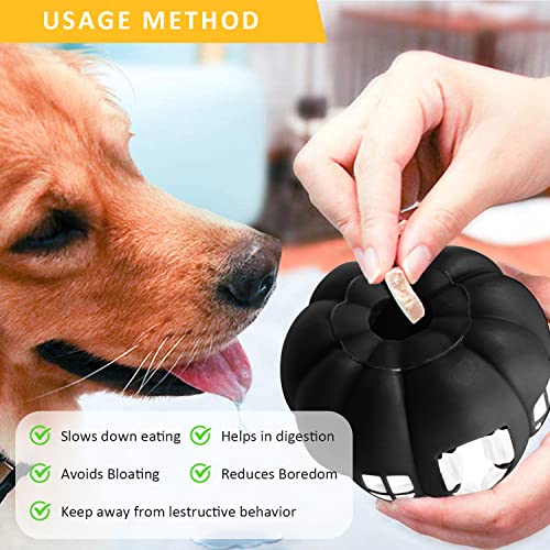 HORYDIA Juguetes para Perros Grandes de Caucho Natural Juguetes para Masticar Perros Indestructibles Juguete para Pelota Perro - Coche de Calabaza. (Negro, Cortinas Blancas)