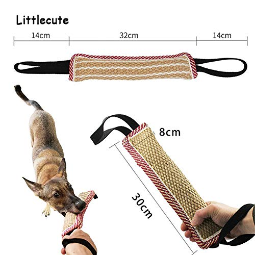 HORYDIA Mordedor Perro , Juguetes para morder para Perros - 32 cm Dummy con Dos Asas - Resistente y Duradero Juguetes para Perros de Entrenamiento.