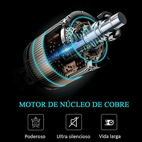 HOTSO Cortapelos Perros, Maquinillas Eléctricas Recortador de Pelo Poco Ruido para Mascotas Gatos Perra Recargable Inalámbrico y Profesional Vibración Suave Cortar Ajustable - Kit de 9 Piezas