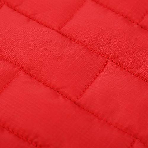 HotYou Abrigo para Perros Chaqueta para Invierno Doble Cara Resistente Al Agua Cortavientos Chaqueta para Perros Chaqueta Cálida Y Reversible,Rojo,S: Busto (36-50CM)