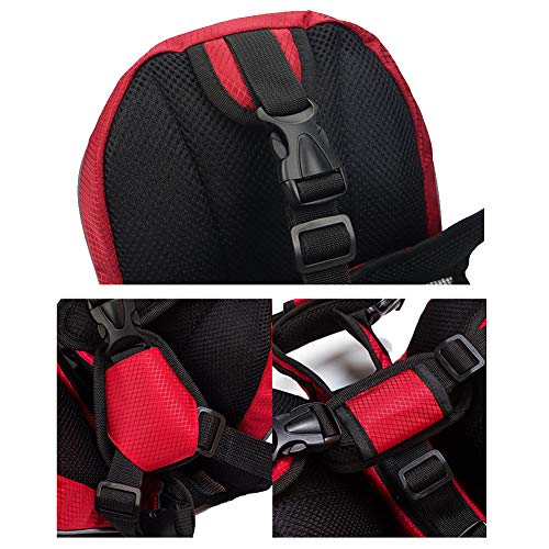 HPNESS Mochila para arnés para Perros con Bolsillos Laterales para Perros Grandes/medianos con Circunferencia del Cuello de 20.5"-25.5" y Circunferencia del Pecho de 27.5"-36.5"