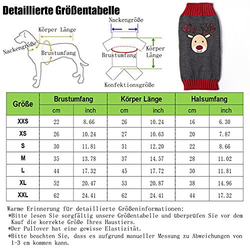 HRTTSY Suéter de invierno para perros y gatos, para Navidad, para perros pequeños, medianos y grandes, para mascotas