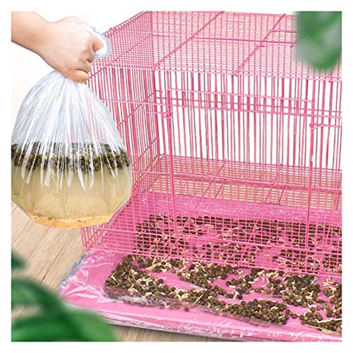 HTTIB 100 piezas desechables para jaula de conejo, forro de jaula de conejo, película de plástico para chinchillas, ratas, hámsters y otros animales pequeños (color : L)