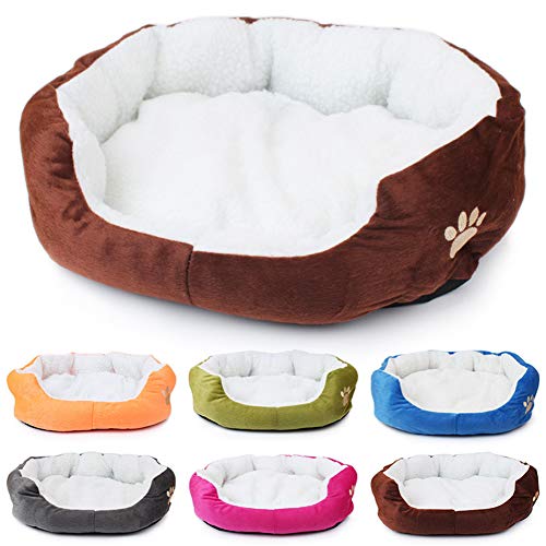 huahuajia Cama Perro Cama Perro Grande Camas para Perros Perro Camas Nido Mascota Gatito Cama De Lujo Cama del Perro Perro sofá Cama Camas para Gatos Brown,50 * 40cm