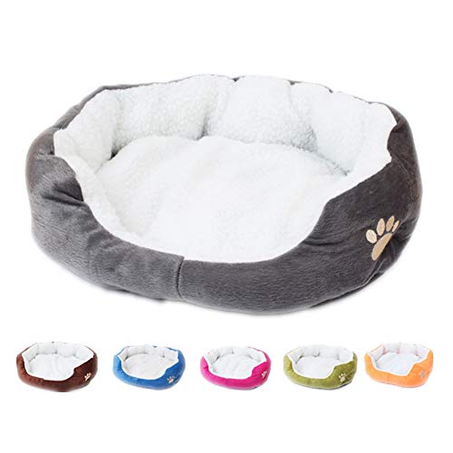 huahuajia Cama Perro Cama Perro Grande Camas para Perros Perro Camas Nido Mascota Gatito Cama De Lujo Cama del Perro Perro sofá Cama Camas para Gatos Brown,50 * 40cm