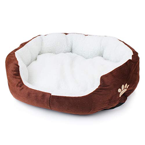 huahuajia Cama Perro Cama Perro Grande Camas para Perros Perro Camas Nido Mascota Gatito Cama De Lujo Cama del Perro Perro sofá Cama Camas para Gatos Brown,50 * 40cm