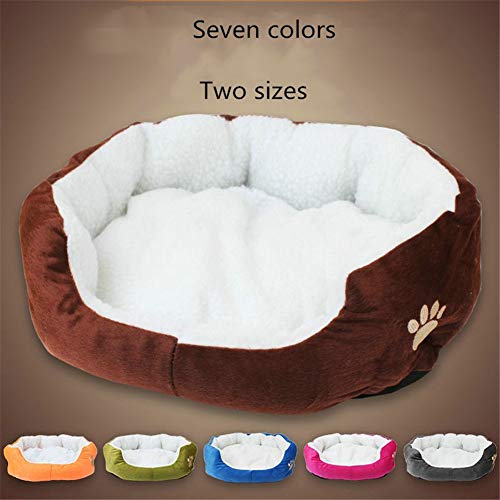 huahuajia Cama Perro Cama Perro Grande Camas para Perros Perro Camas Nido Mascota Gatito Cama De Lujo Cama del Perro Perro sofá Cama Camas para Gatos Brown,50 * 40cm