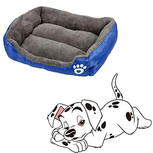 huahuajia Cama Perro pequeño Cama Perro Mediano Cueva de Gato Perro de la Comodidad de la Cama Caliente Cama del Perro Nido Mascota Suave Cama del Perro Royal Blue,33