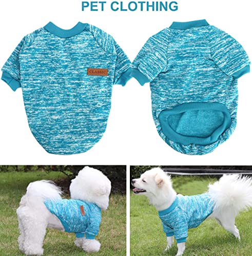 HuaLiSiJi Jersey para Perros Pequeños Ropa de Perros de Navidad Jersey Chihuahua, Elástico Suave Cómodo y Cálido para Cachorro y Perros Pequeños (X-Small, Azul)