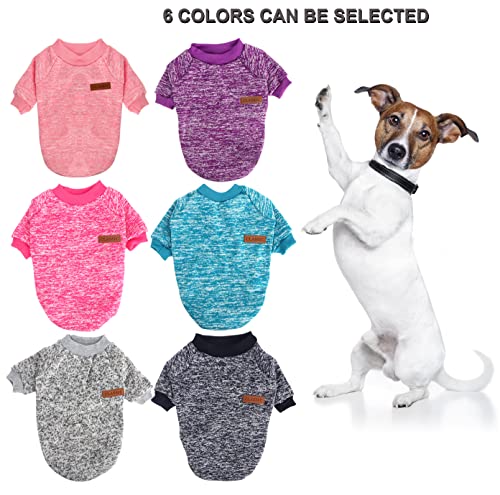 HuaLiSiJi Ropa de Perros de Navidad, Jersey de Perro Rosa Chihuahua Cachorro Ropa Bulldog Jersey Suave, Cómodo y Cálido para Cachorro y Perros Pequeños (Medium, Rosa)