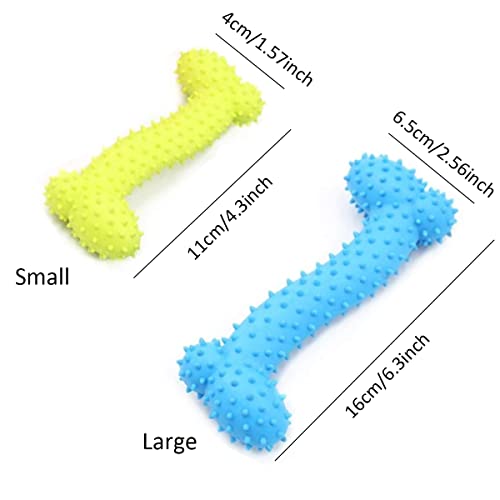 Huesos Perros Masticar,Senteen 4pcs Juguetes Morder Perros Goma Masticador Perros Resistentes Juguete Perros Interactivo Puppy Chew Toys Indestructible para Morder y Masticar Animal Conjuntos Mascota