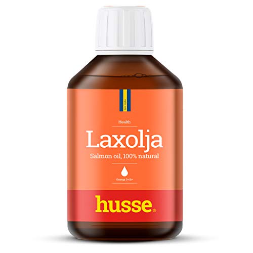 Husse - Laxolja | Aceite de salmón para Perros y Gatos Rico en Omega 3 | Complemento alimenticio | Mejora la Calidad de la Piel y el Pelo (300 ml)