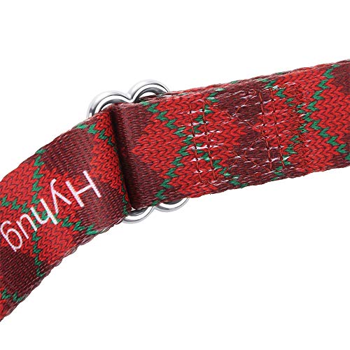 Hyhug Robusto Collar de martingala antivala para Perros Grandes. Uso Diario. Caminata Doble Anillo. Coloque Etiquetas de identificación/Collar de martingala/Collar clásico (Grande L, Rojo Sueter)