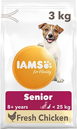 IAMS for Vitality Alimento para Perros Pequeños y Medianos de Edad Avanzada con pollo fresco [3 kg]