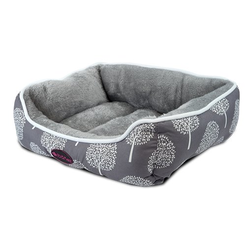 IBAÑEZ Cama para Perros Y Gatos Winter Trees Pequeña. 48 x 41 x (alt) 16 cm