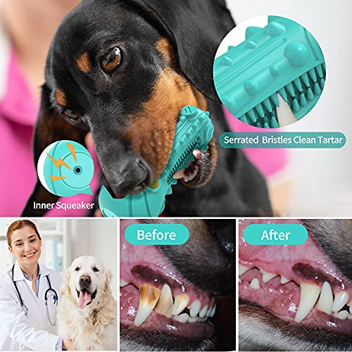 iBigLY Juguetes para Masticar Perros para masticadores agresivos, Juguetes indestructibles para Perros Que chirrían, Juguete para Perros Resistente y Duradero para Entrenar y Limpiar los Dientes