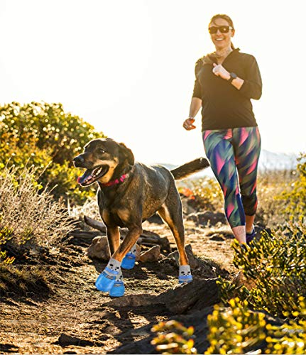 Idepet 4 Calcetines para Perros, Impermeables, Antideslizantes, para Perros, Protector de Patas para Perros Cubierta para pies Botas de Lluvia para Perros