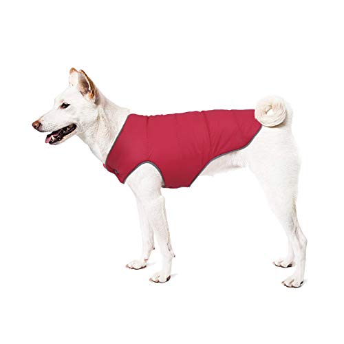 Idepet Abrigo de Invierno para Perros, Impermeable cálido Chaqueta para Perros Rayas Reflectantes Perros Chaleco Ropa Forro Polar Ropa para Gatos