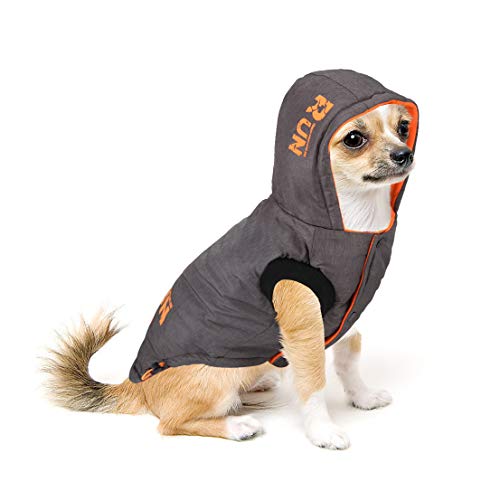 Idepet Abrigo Impermeable para Perros, Chaqueta cálida de Invierno para Mascotas, Chaleco, Algodón para Exteriores, Sudadera con Capucha para Perros, Ropa para Perros pequeños, medianos, Gatos