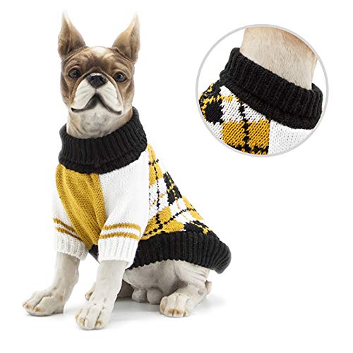 Idepet suéter para Mascotas, Ropa cálida de Invierno para Perros y Gatos, Abrigo cómodo para Mascotas, Disfraz de Cachorro, Jersey de Gatito, Ropa para Perros pequeños, medianos Grandes, Gatos