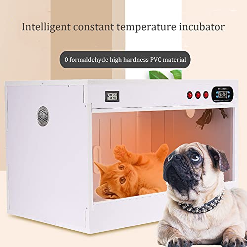 Incubadora De Cachorros, Incubadora Animal Doméstico, Caja De Cría Mascotas Control Temperatura Inteligente Cachorro Gato Nido Cálido Sala Partos Caja Enfermería, 60 * 50 * 50 CM