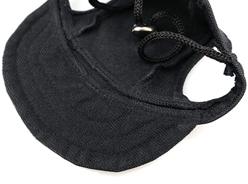 ITODA Gorra de béisbol para perros con agujeros para las orejas, ajustable, para exteriores, deporte, protección solar, gato, mascotas, para perros pequeños