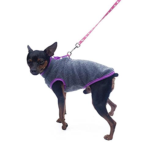 IUYQY Jersey para Perros, Chaleco cálido de Lana Polar, Bonito Jersey, Chaqueta Ligera de Cuello Redondo, Ropa de Invierno para Cachorros para Perros pequeños, medianos, Grandes, Gato