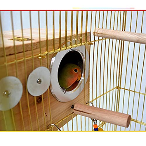 Jaula para Mascotas Pájaros Big Bird Jaulas para loros Aves de aves Alambre de acero Birdcage Gran Casticidad Jaula Acero Conchas Colgantes Pájaros Tienda Nido Hoose Jaula Hábitat para Animales Pequeñ