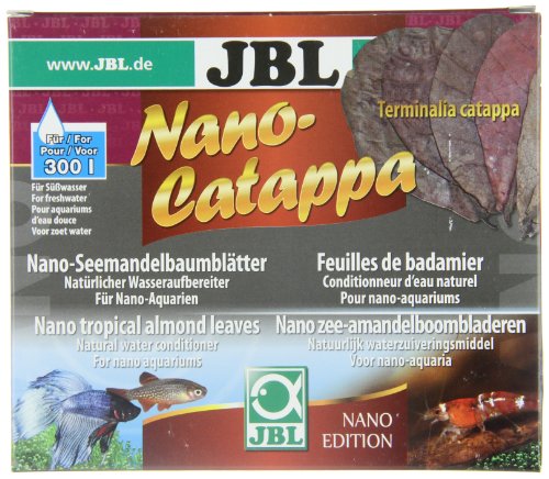 JBL Nano-Catappa, Hojas Tropicales de Almendra para acuarios pequeños de Agua Dulce