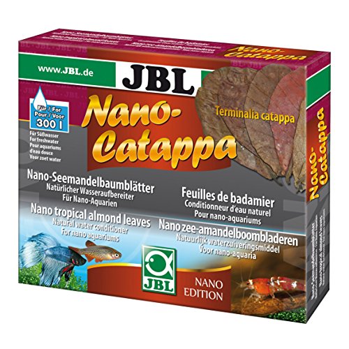 JBL Nano-Catappa, Hojas Tropicales de Almendra para acuarios pequeños de Agua Dulce