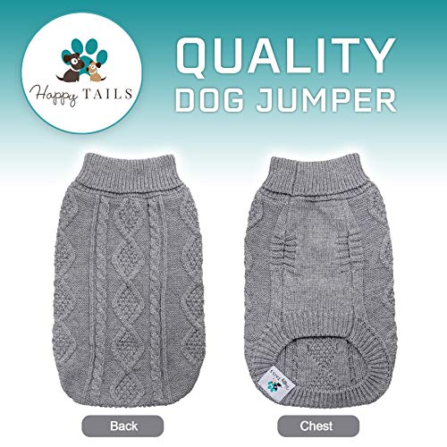 Jersey de invierno para perro, abrigos para perro, suéter para mascotas, suéter cálido para perro, gato, chaleco para mascotas, para perro, gato, pequeño, mediano, ropa para perro (gris, mediano)