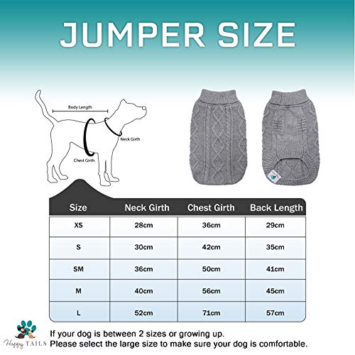 Jersey de invierno para perro, abrigos para perro, suéter para mascotas, suéter cálido para perro, gato, chaleco para mascotas, para perro, gato, pequeño, mediano, ropa para perro (gris, mediano)