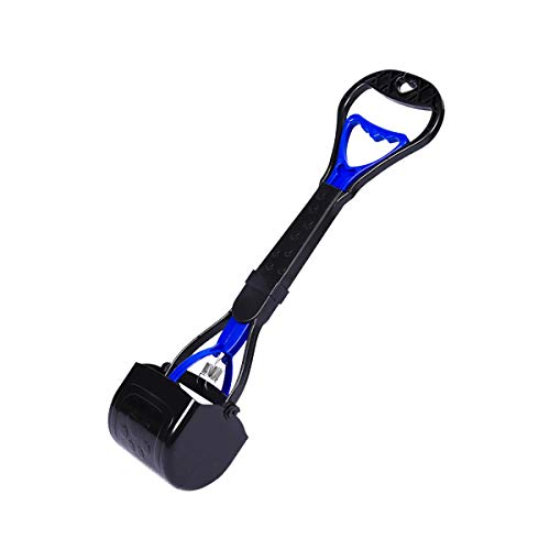 JIAGU Pala de Mierda Perro Pet POPER Scooper COOPS Scoop Clean Pick UP Excreta Limpiador Herramienta Portable con Bolsa DE RESIDUOS DE 24 Roll (Color : Blue, Size : 45x10cm)