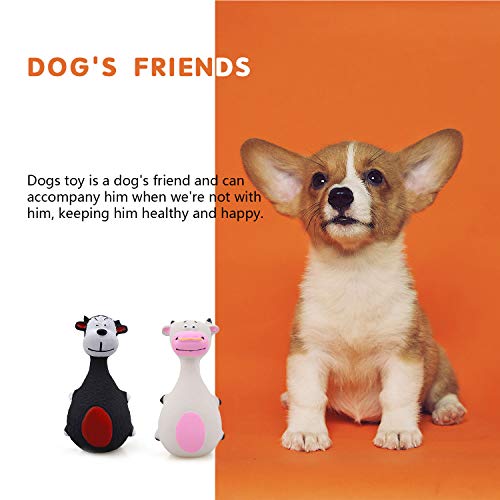 JINYJIA Juguetes con Sonido para Perros, Squeak Juguetes de Látex para Masticar, Mascota Juguetes Interactivo Entrenamiento, para Perros Pequeños Medianos y Cachorros (2 Piezas)