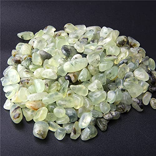 JIUXIAO 20G 50G Piedra Roca Grava Cristal Tumble Piedra Minerales Grava Espécimen Piedra Energía Piedra Decorativa Pecera Piedra-Verde Claro, 3 Mm