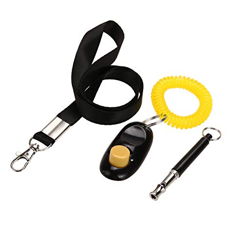 Jjoer Silbato Supervivencia Clicker Perro Perro Comportamiento Entrenador Perro adiestramiento Perro silencioso silbatos Cachorro Clicker Kit de formación