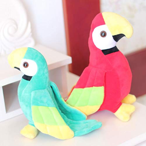 jojofuny Loro Peluche Juguete Guacamayo Loro Peluche Juguete Simulación Pájaro Juguete Pájaro Peluche Muñeca Pájaro Relleno Estatuilla Interactivo Juguete Educativo S Verde