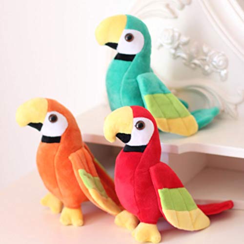 jojofuny Loro Peluche Juguete Guacamayo Loro Peluche Juguete Simulación Pájaro Juguete Pájaro Peluche Muñeca Pájaro Relleno Estatuilla Interactivo Juguete Educativo S Verde