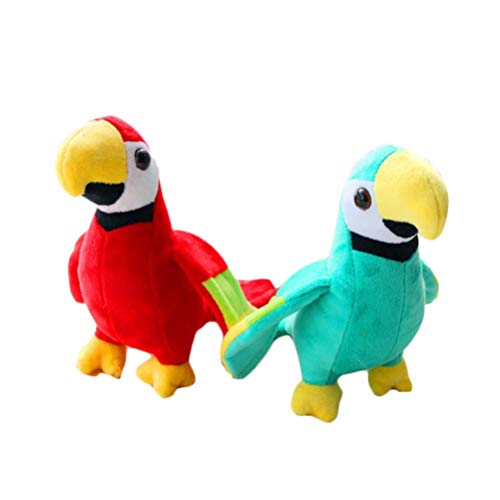 jojofuny Loro Peluche Juguete Guacamayo Loro Peluche Juguete Simulación Pájaro Juguete Pájaro Peluche Muñeca Pájaro Relleno Estatuilla Interactivo Juguete Educativo S Verde